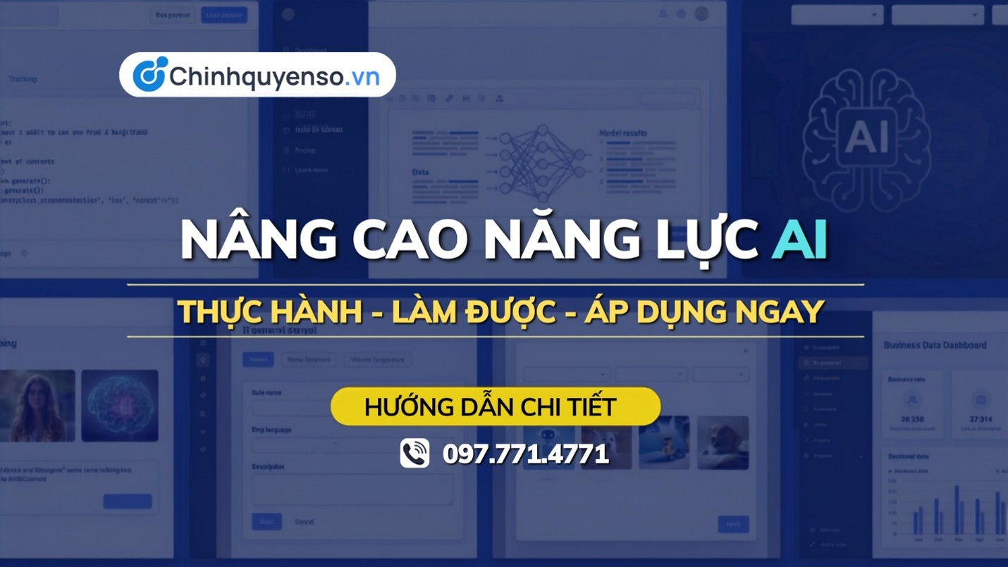 Phát Triển Năng Lực AI Phục Vụ Công Tác Quản Lý Và Điều Hành Trong Cơ Quan Nhà Nước