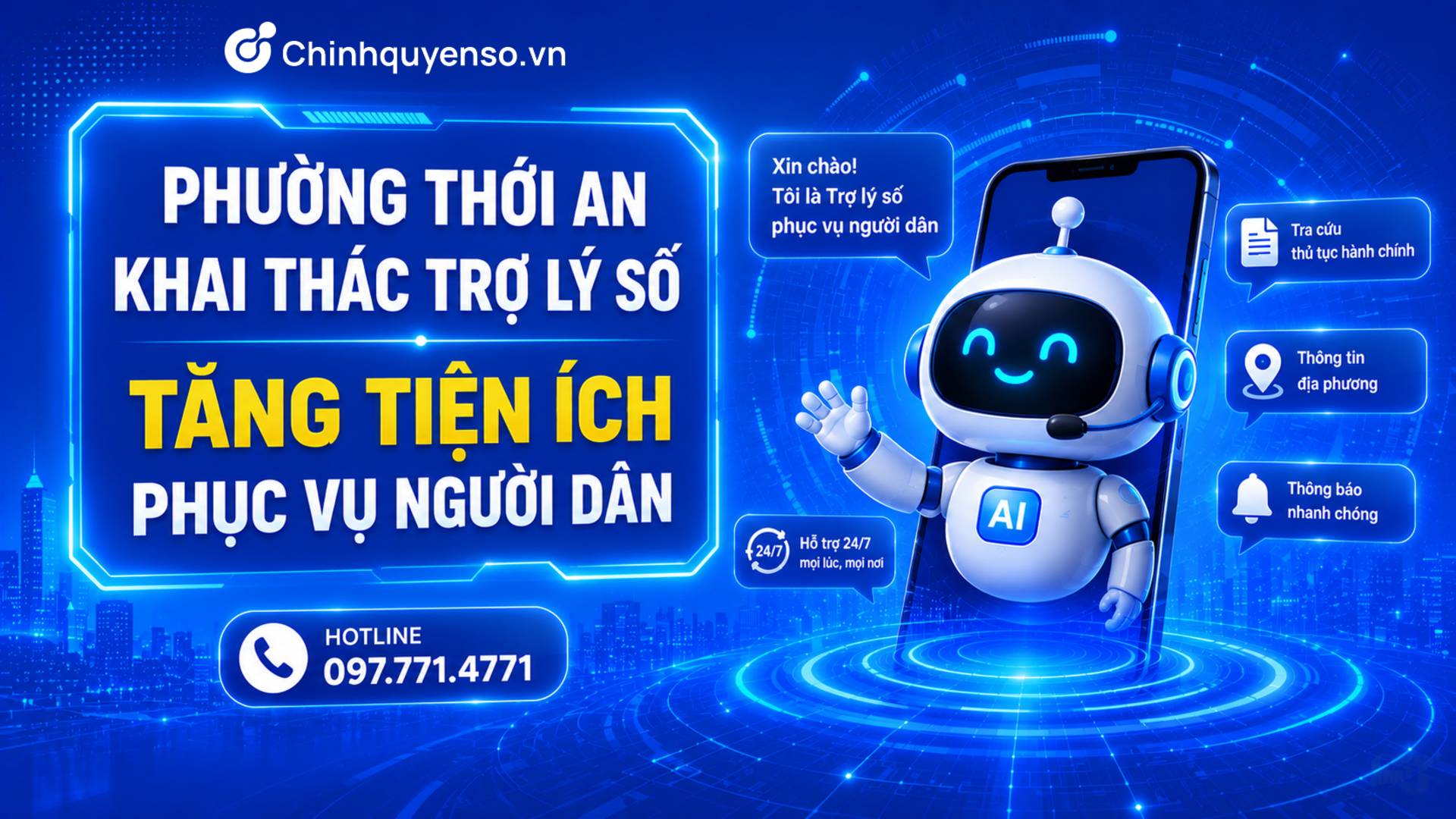 SGGP: Phường Thới An khai thác trợ lý số