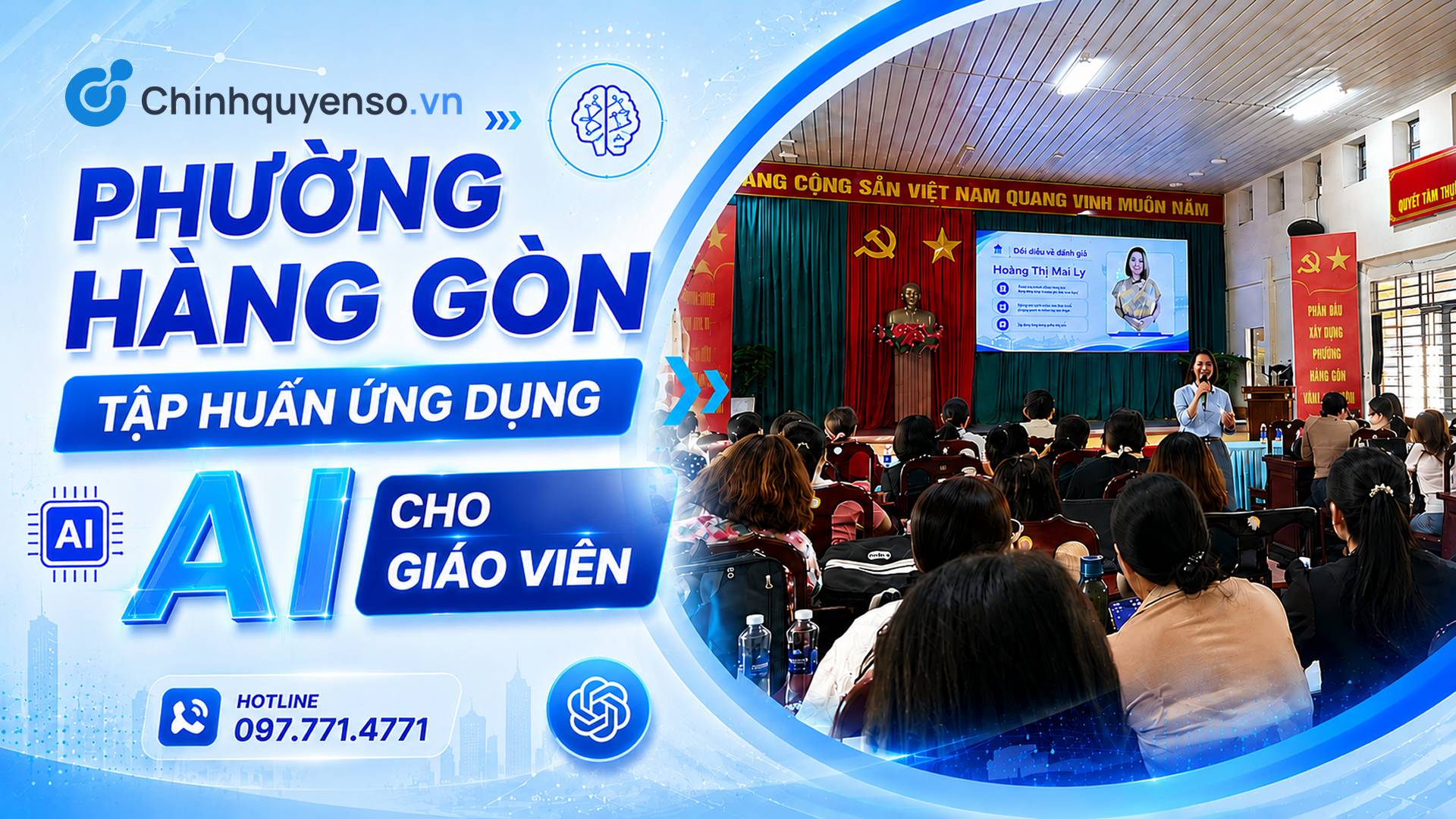 Phường Hàng Gòn tập huấn ứng dụng AI cho giáo viên