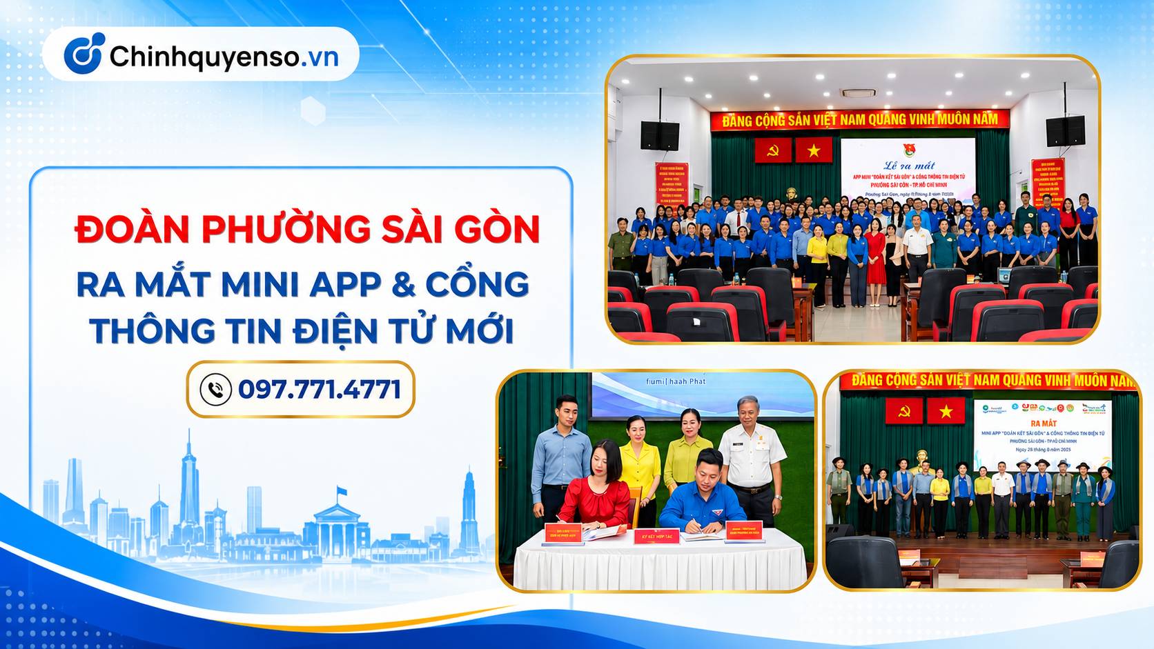MyAloha Đồng Hành Cùng Đoàn Phường Sài Gòn Ra Mắt Mini App Và Cổng Thông Tin Điện Tử.