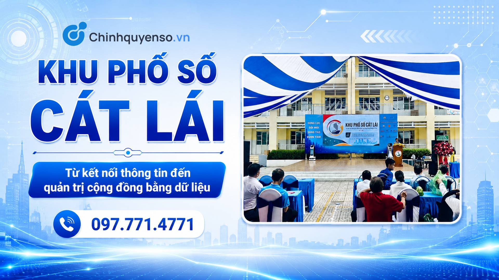 Ảnh minh hoạ: KMô hình Khu phố số Cát Lái kết nối chính quyền khu phố và người dân
