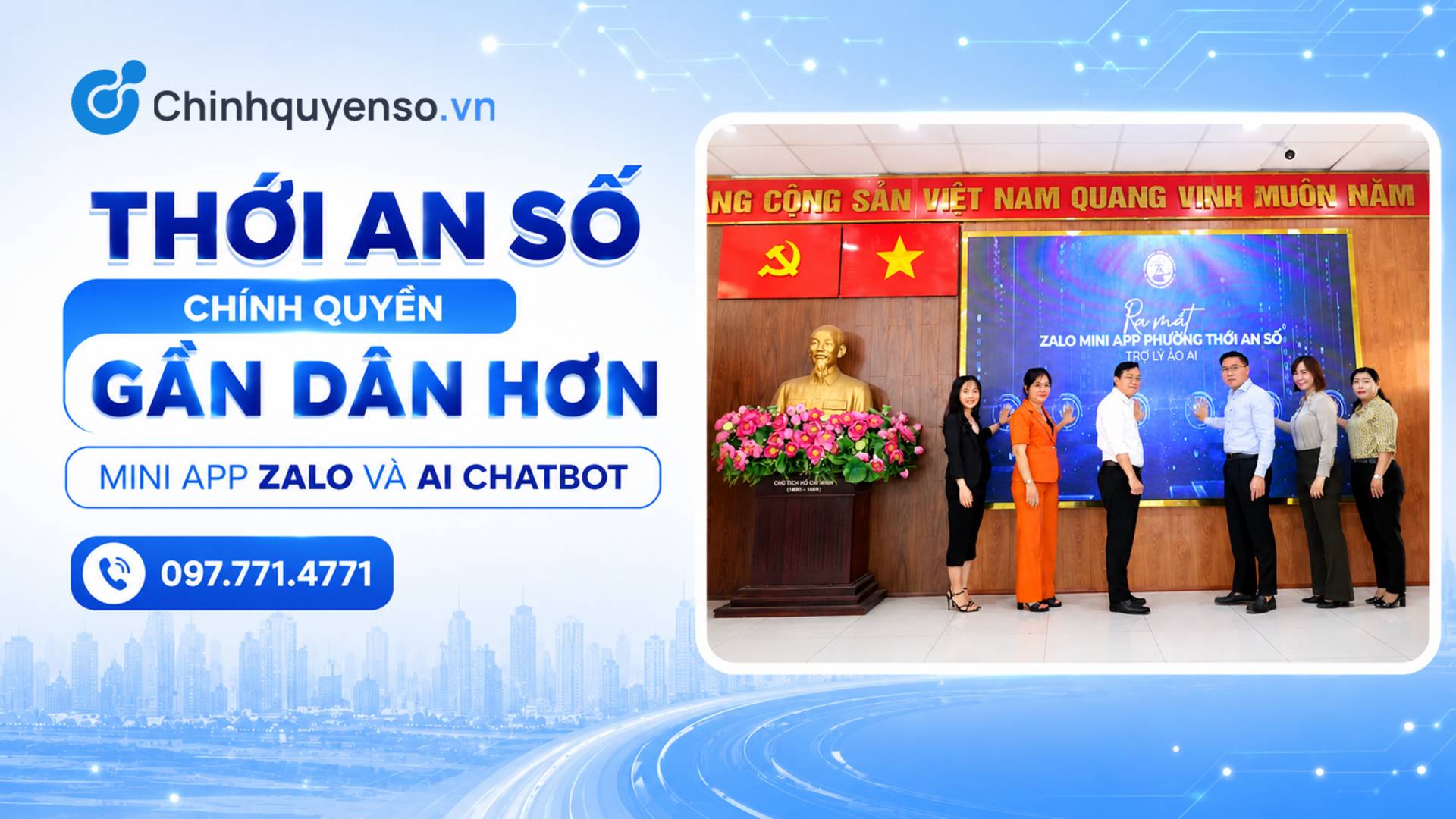 Ảnh minh hoạ bài viết: Chuyển đổi số Phường Thới An: Ứng dụng Mini App & Chatbot AI