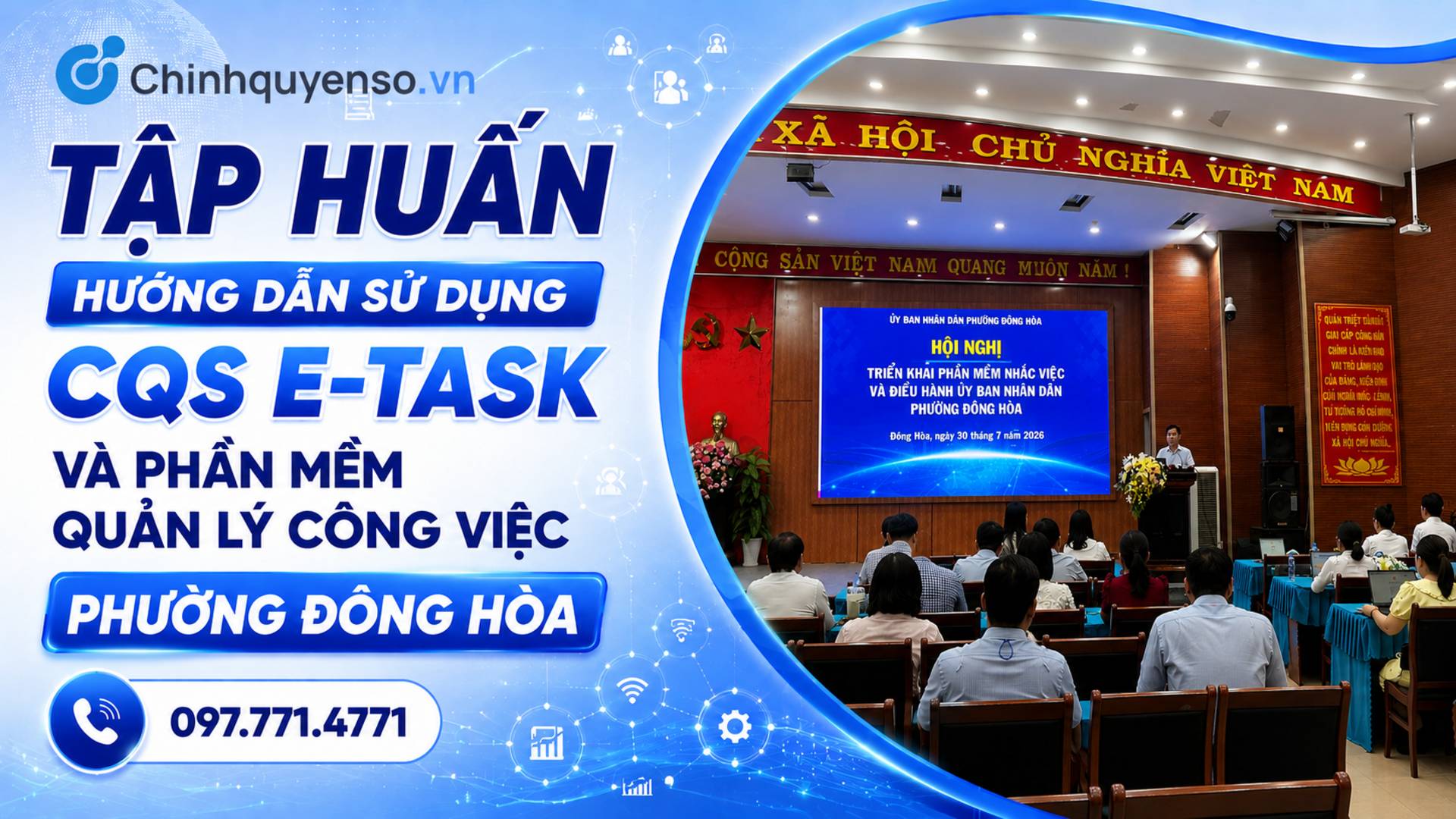 Ảnh minh hoạ: Tập huấn sử dụng CQS E-Task và phần mềm quản lý công việc