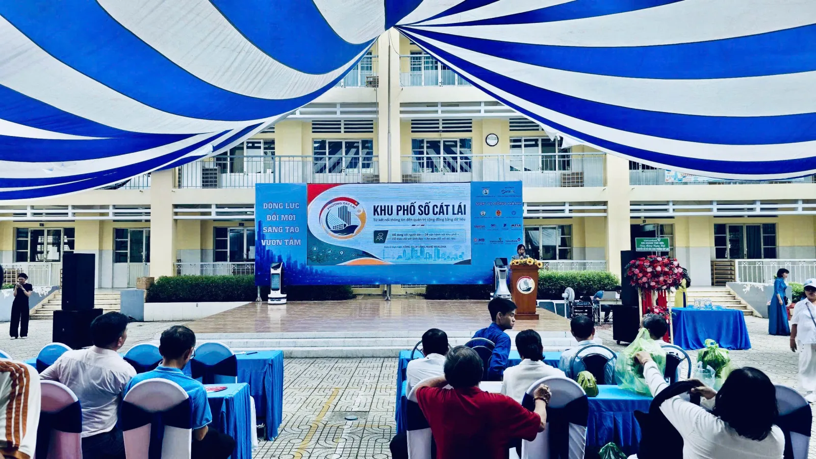 Toàn cảnh chương trình giới thiệu khu phố số tại Phường Cát Lái, TP. HCM