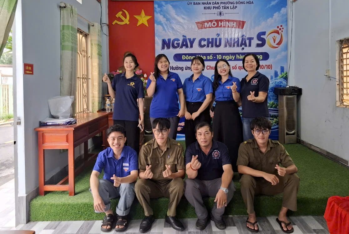 ĐÔNG HÒA: KHU PHỐ TÂN LẬP TRIỂN KHAI “NGÀY CHỦ NHẬT SỐ”