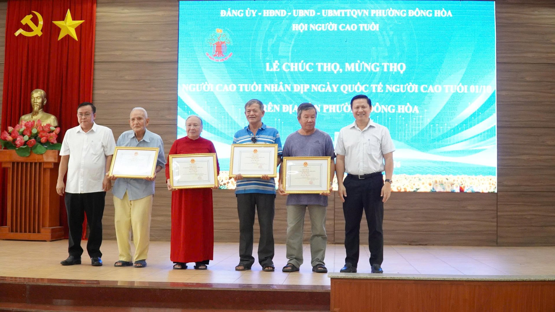 ĐÔNG HÒA CHÚC THỌ, MỪNG THỌ 400 NGƯỜI CAO TUỔI