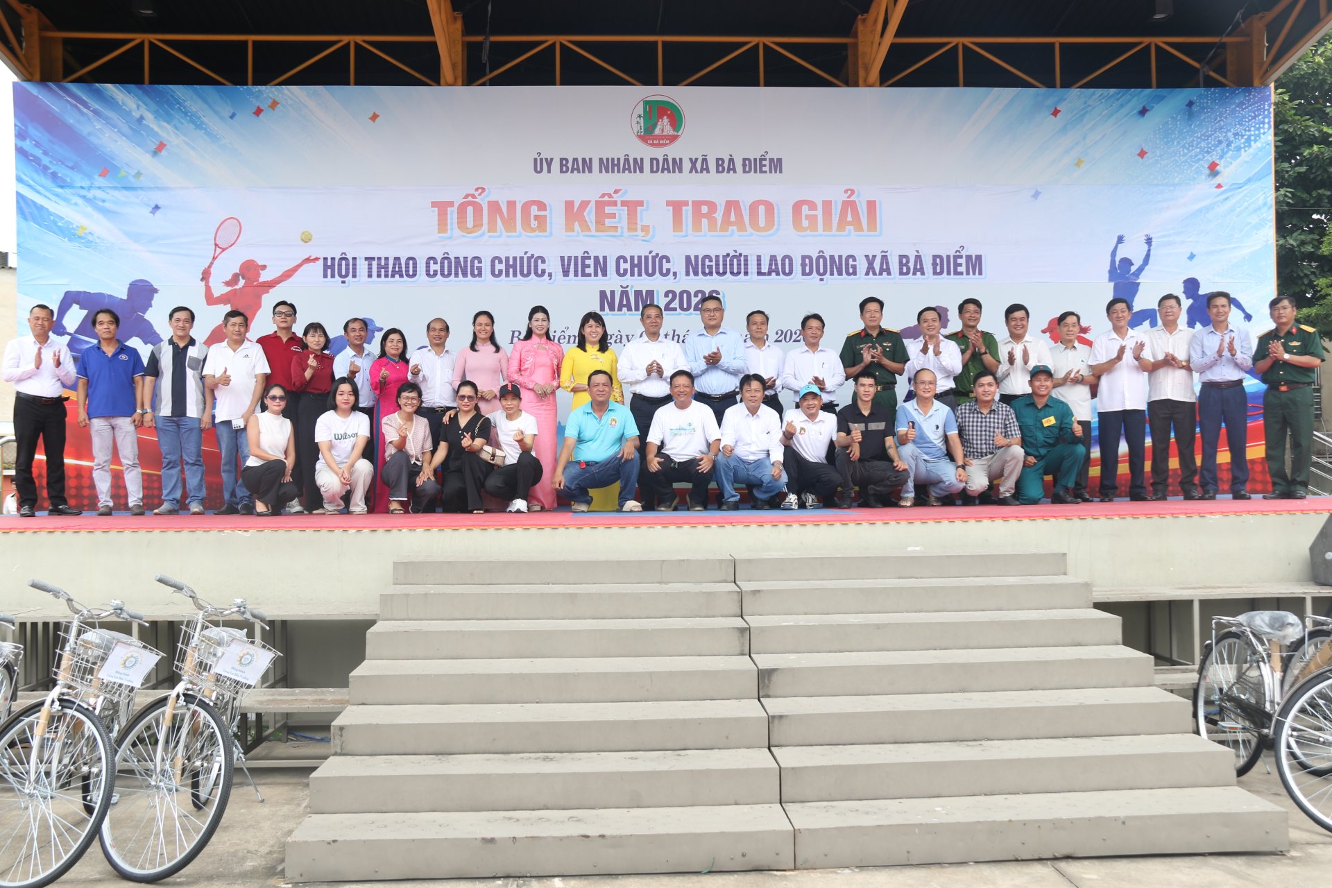 XÃ BÀ ĐIỂM TỔ CHỨC LỄ TỔNG KẾT, TRAO GIẢI HỘI THAO  CÔNG CHỨC, VIÊN CHỨC, NGƯỜI LAO ĐỘNG XÃ BÀ ĐIỂM NĂM 2026