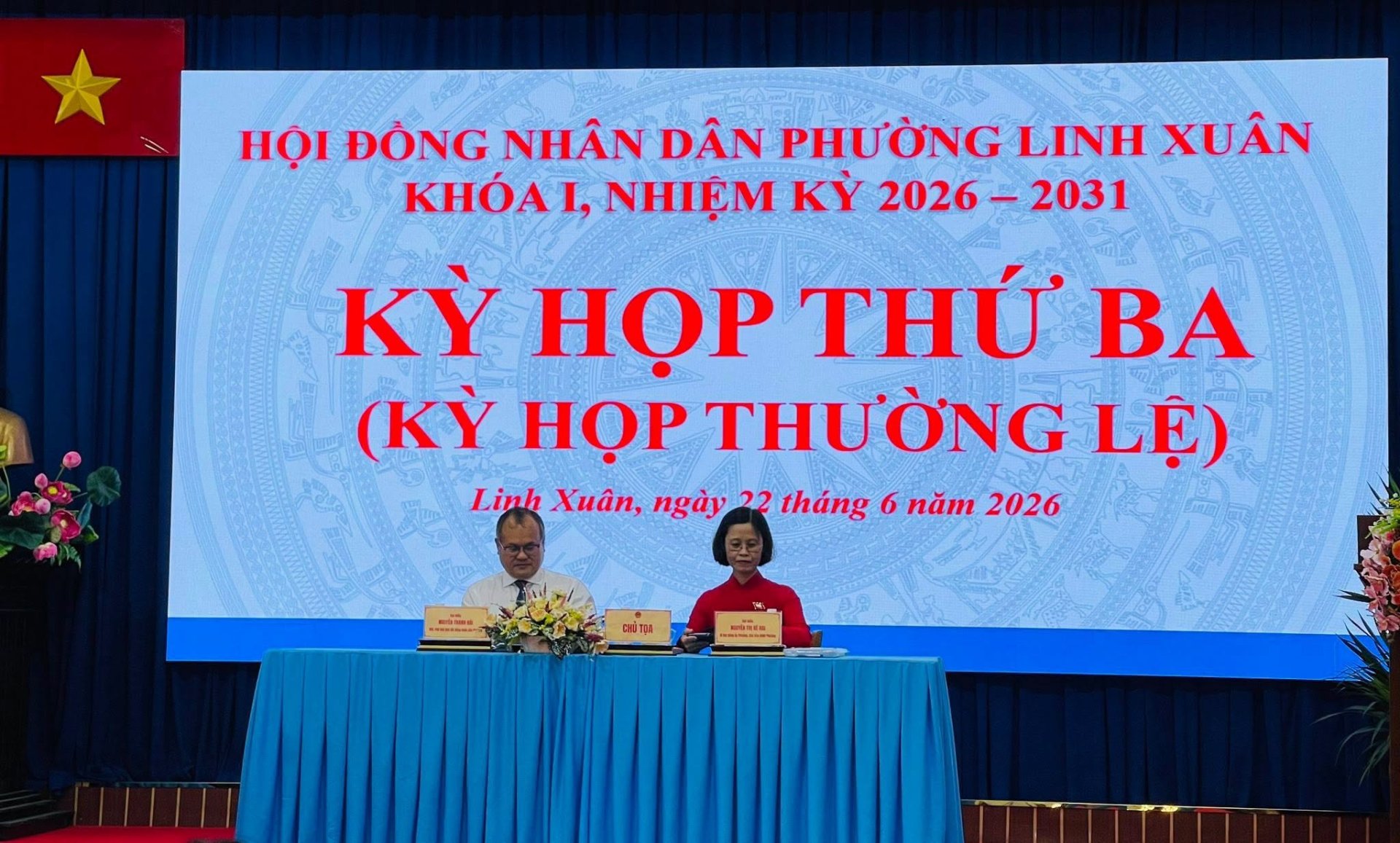 HỘI ĐỒNG NHÂN DÂN PHƯỜNG LINH XUÂN TỔ CHỨC KỲ HỌP THỨ BA, KHÓA I, NHIỆM KỲ 2026 - 2031