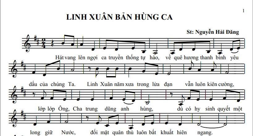 CÔNG BỐ CA KHÚC “LINH XUÂN – BẢN HÙNG CA” LÀM BÀI HÁT CỦA PHƯỜNG