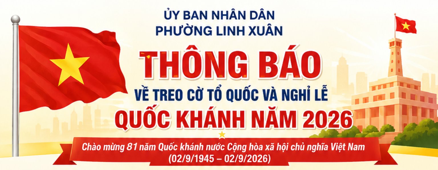 THÔNG BÁO VỀ TREO CỜ TỔ QUỐC VÀ NGHỈ LỄ QUỐC KHÁNH NĂM 2026