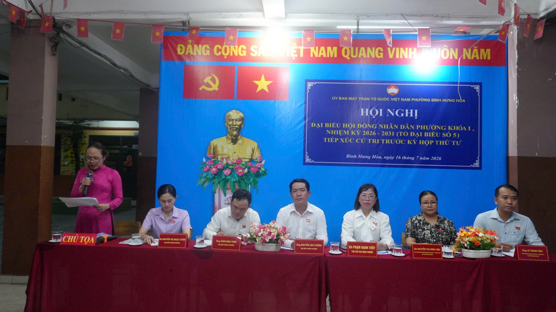 TỔ CHỨC HỘI NGHỊ TIẾP XÚC CỬ TRI TRƯỚC KỲ HỌP THỨ TƯ  HỘI ĐỒNG NHÂN DÂN PHƯỜNG KHÓA I, NHIỆM KỲ 2026 - 2031  (TỔ ĐẠI BIỂU SỐ 5)