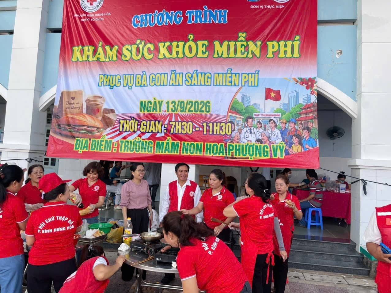 PHƯỜNG BÌNH HƯNG HÒA TỔ CHỨC KHÁM SỨC KHỎE MIỄN PHÍ CHO NHÂN DÂN TRÊN ĐỊA BÀN