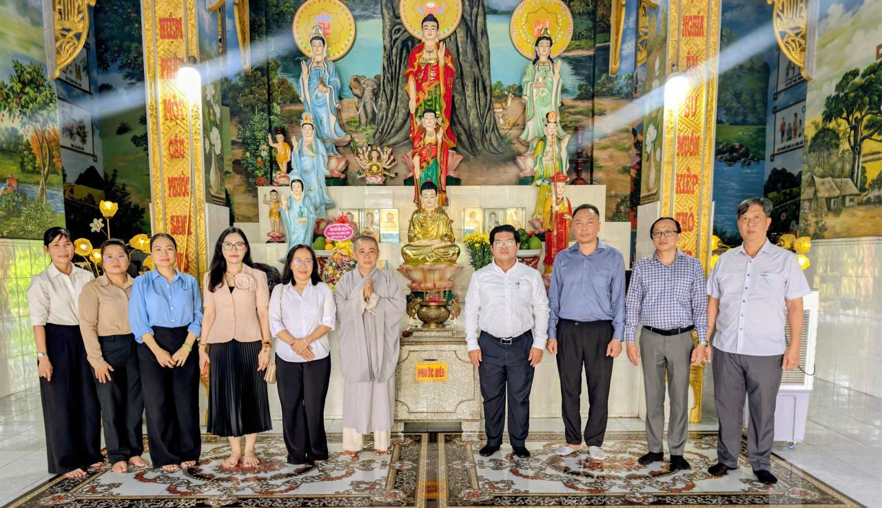 LÃNH ĐẠO PHƯỜNG TÂN ĐÔNG HIỆP THĂM, CHÚC MỪNG  CÁC CƠ SỞ PHẬT GIÁO NHÂN DỊP RẰM THÁNG BẢY NĂM 2026