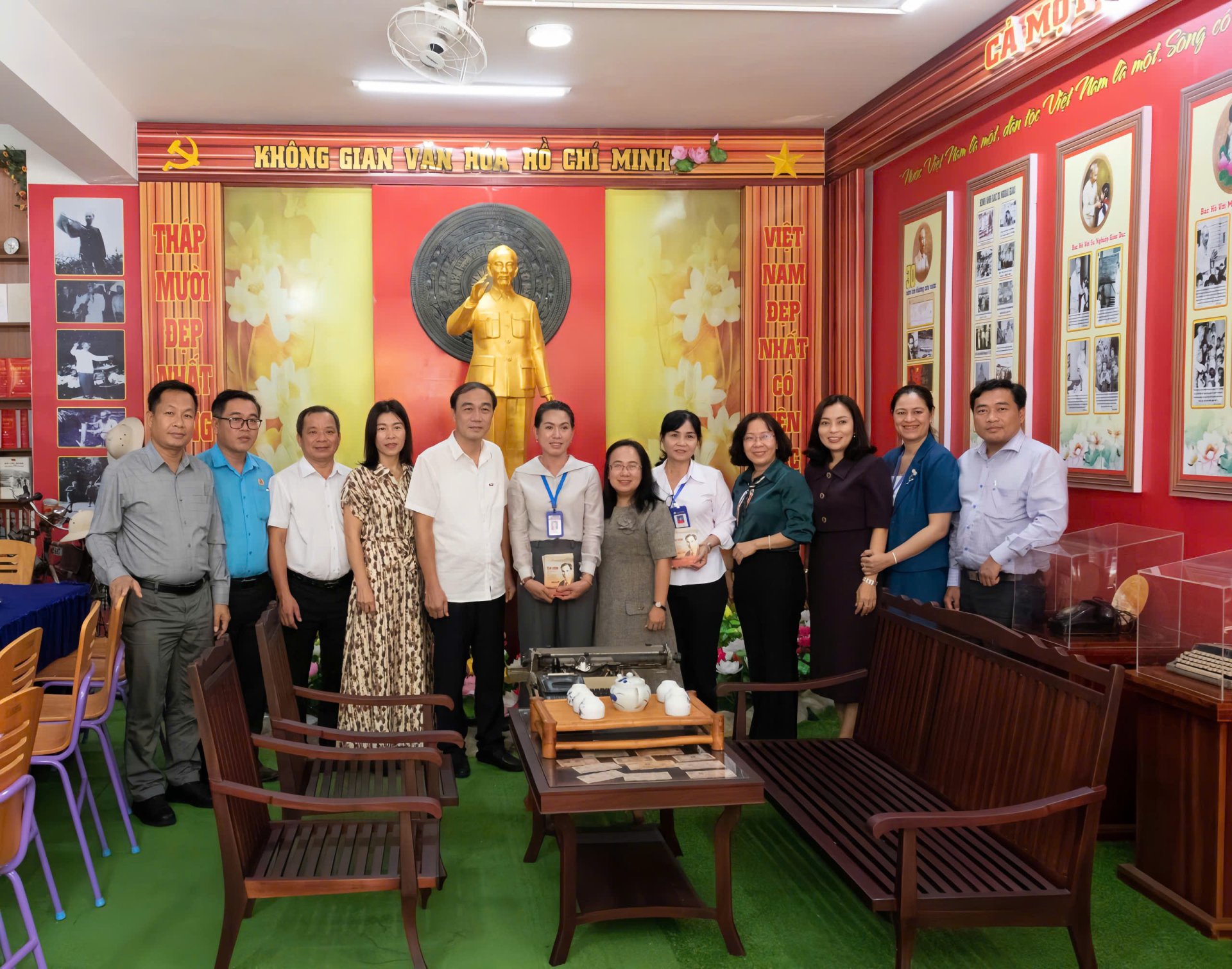 PHƯỜNG TÂN ĐÔNG HIỆP RA MẮT “KHÔNG GIAN VĂN HÓA HỒ CHÍ MINH” TẠI CHÙA QUAN ÂM