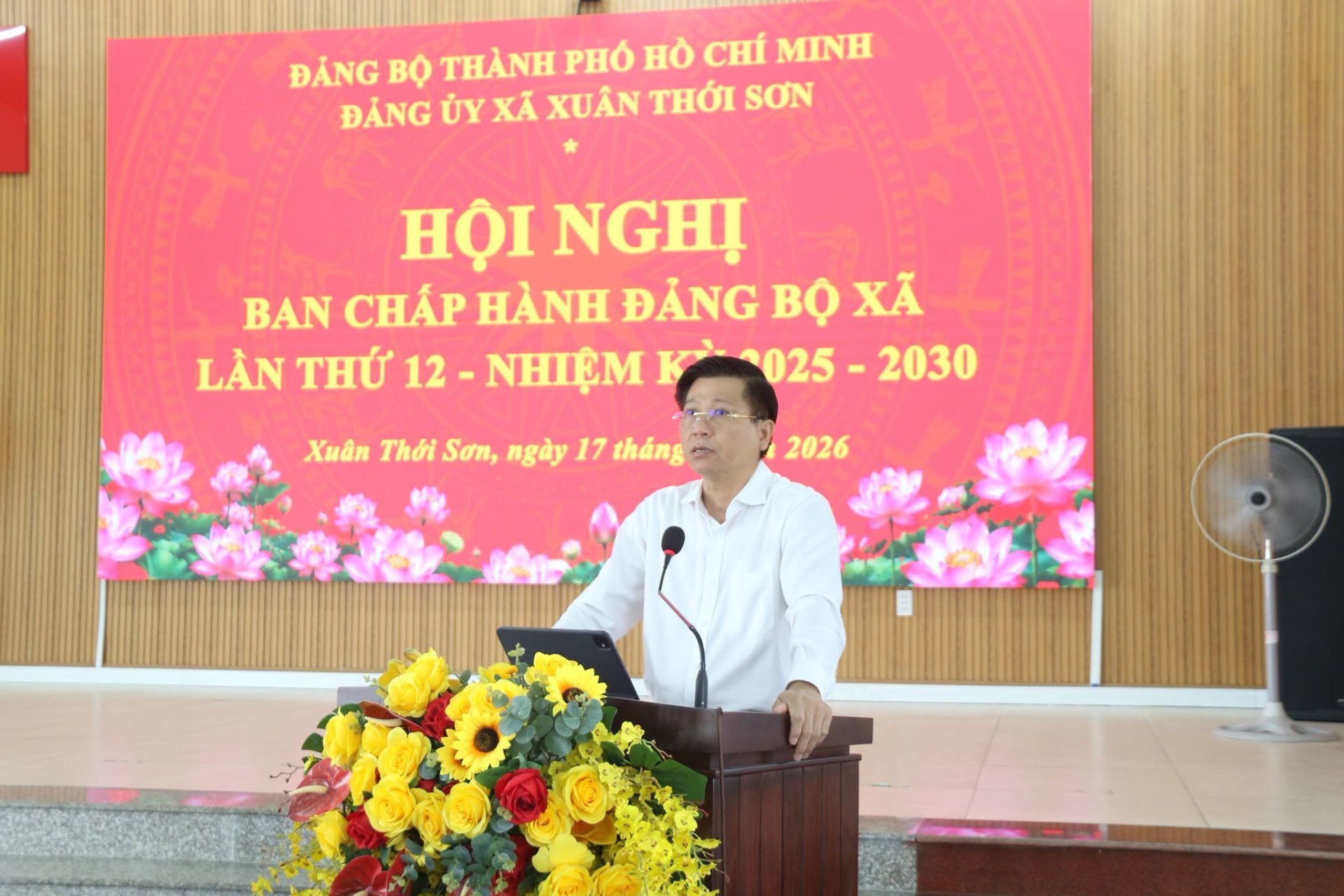 HỘI NGHỊ LẦN THỨ MƯỜI HAI BAN CHẤP HÀNH ĐẢNG BỘ XÃ XUÂN THỚI SƠN NHIỆM KỲ 2025 - 2030